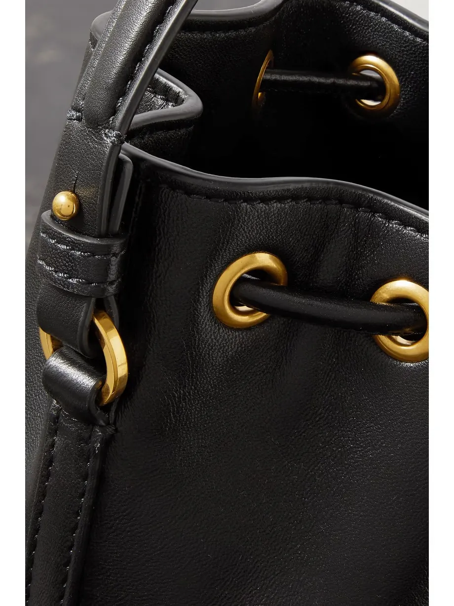 VLOGO mini embellished leather bucket bag