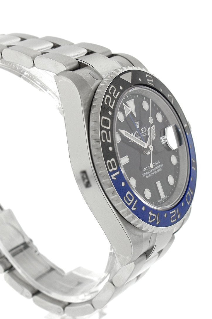 GMT-Master II Batman 40 Black Dial Steel Men's Watch 116710BLNR 116710