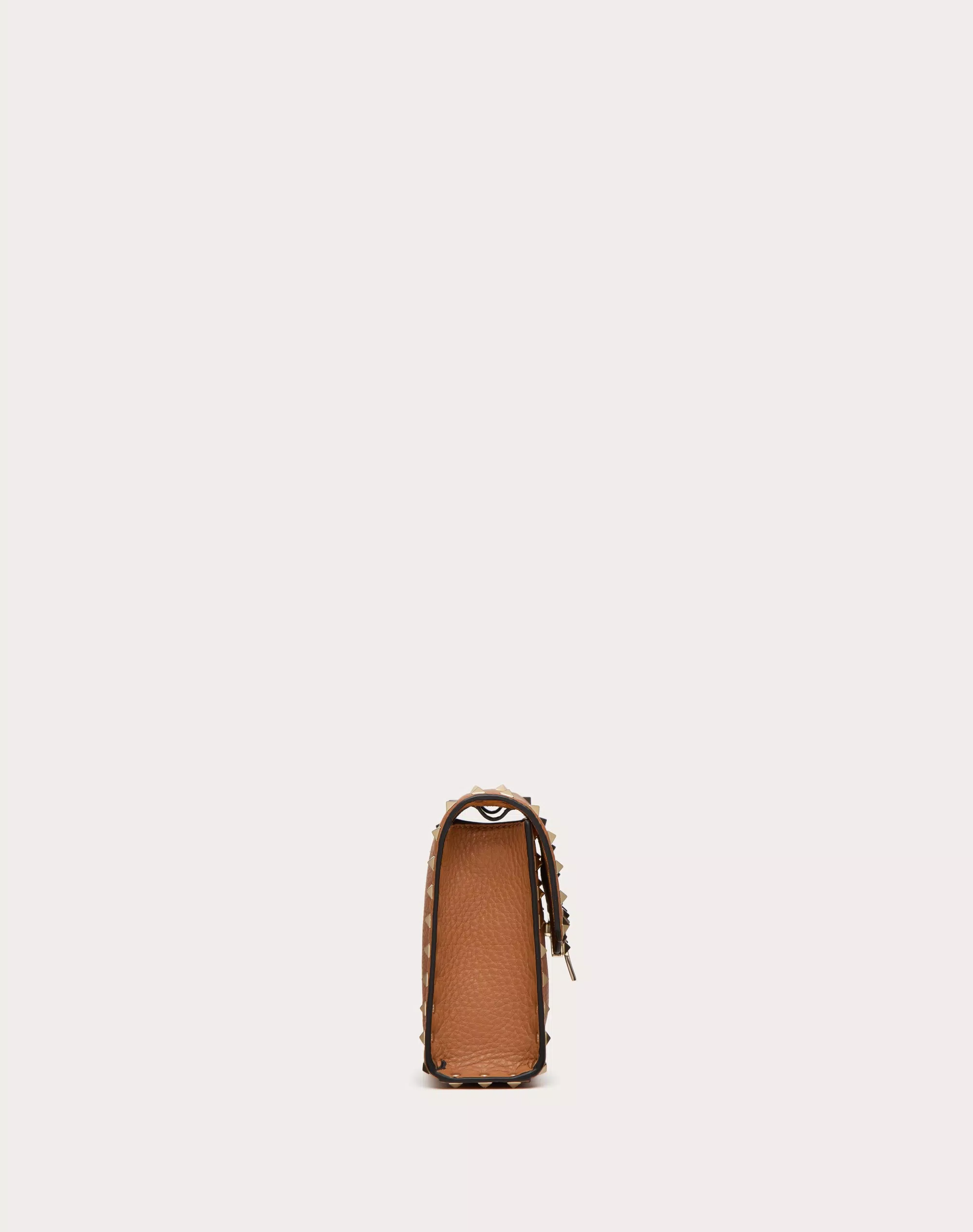 SMALL ROCKSTUD GRAINY CALFSKIN CROSSBODY BAG