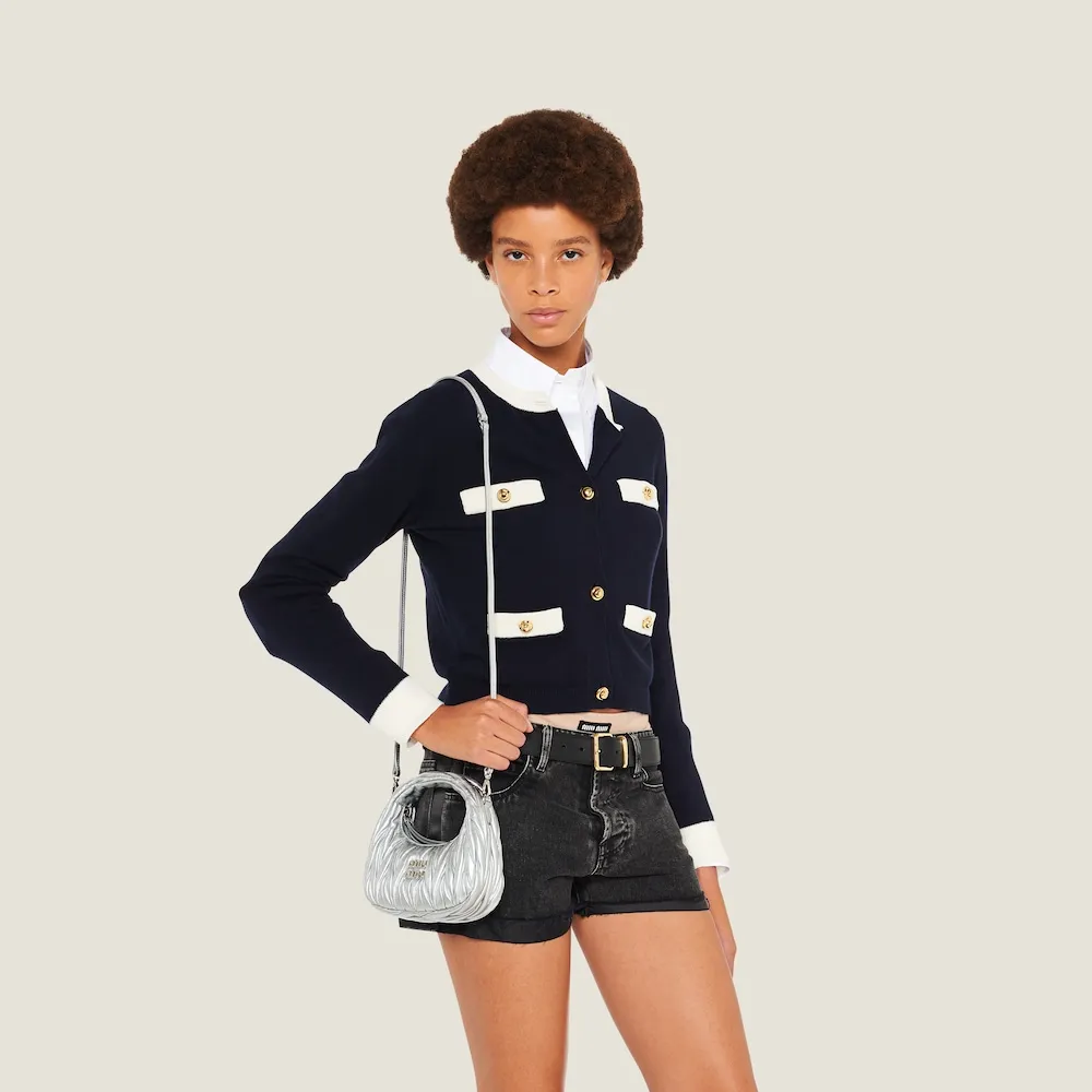 Wander matelassé nappa leather hobo mini-bag 14cm