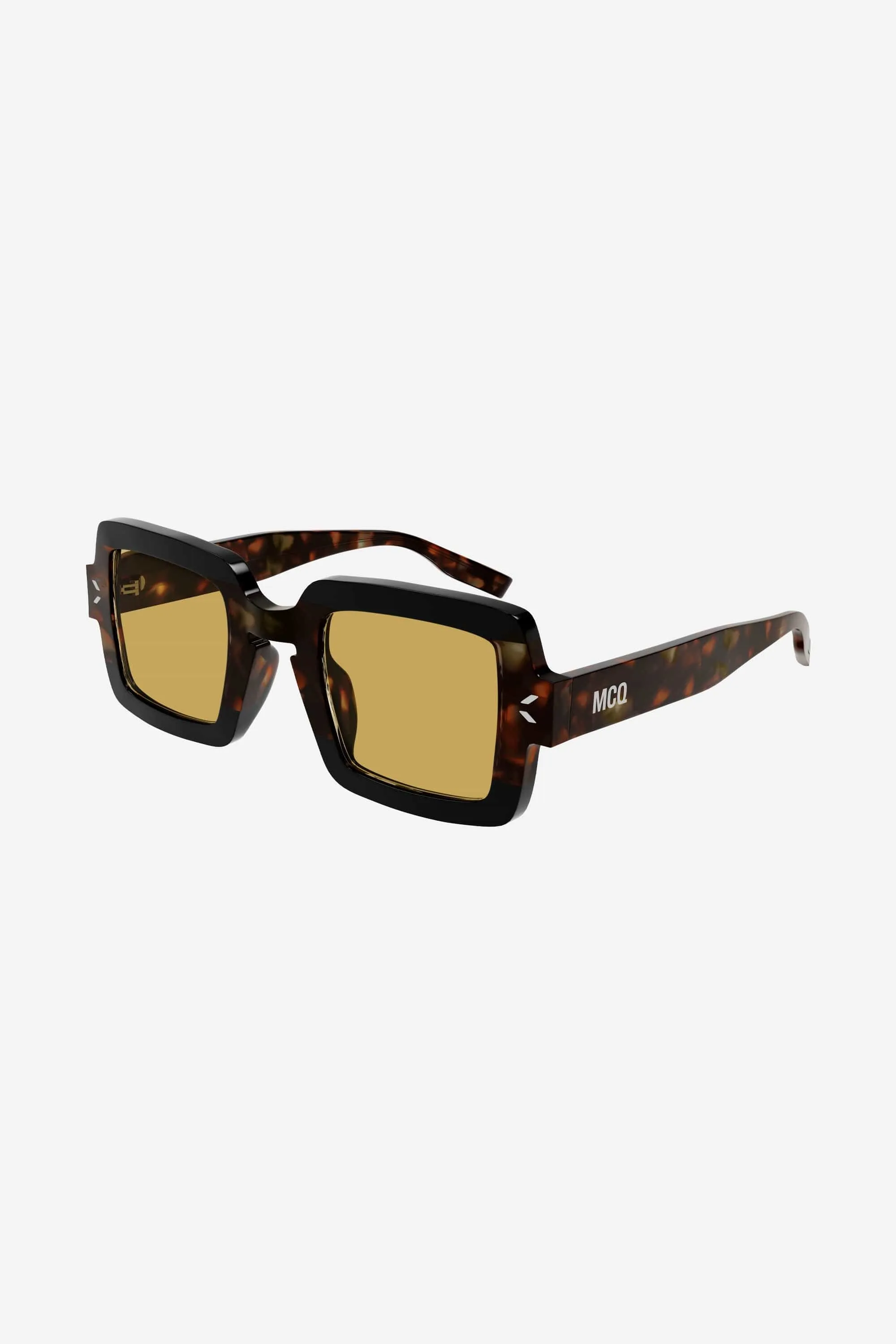 MCQ havana squared geometrical sunglasses