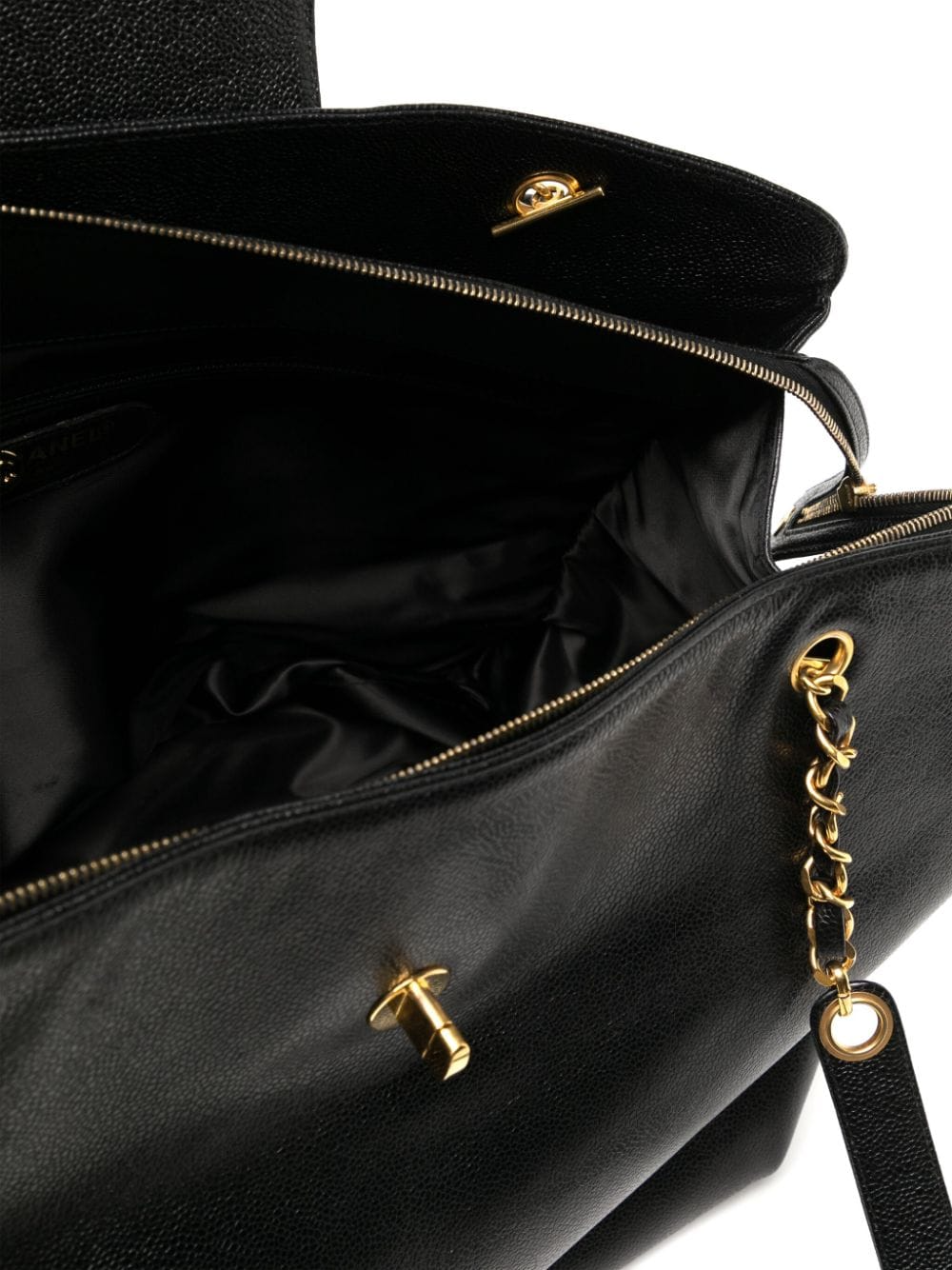 Supermodel leather tote bag