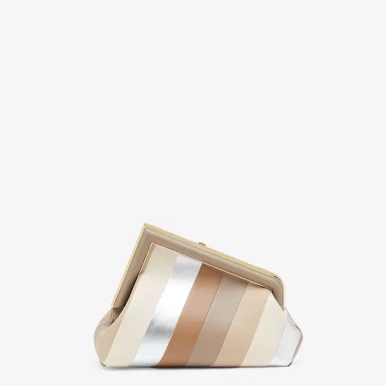 Fendi First Small Multicolored inlaid leather bag