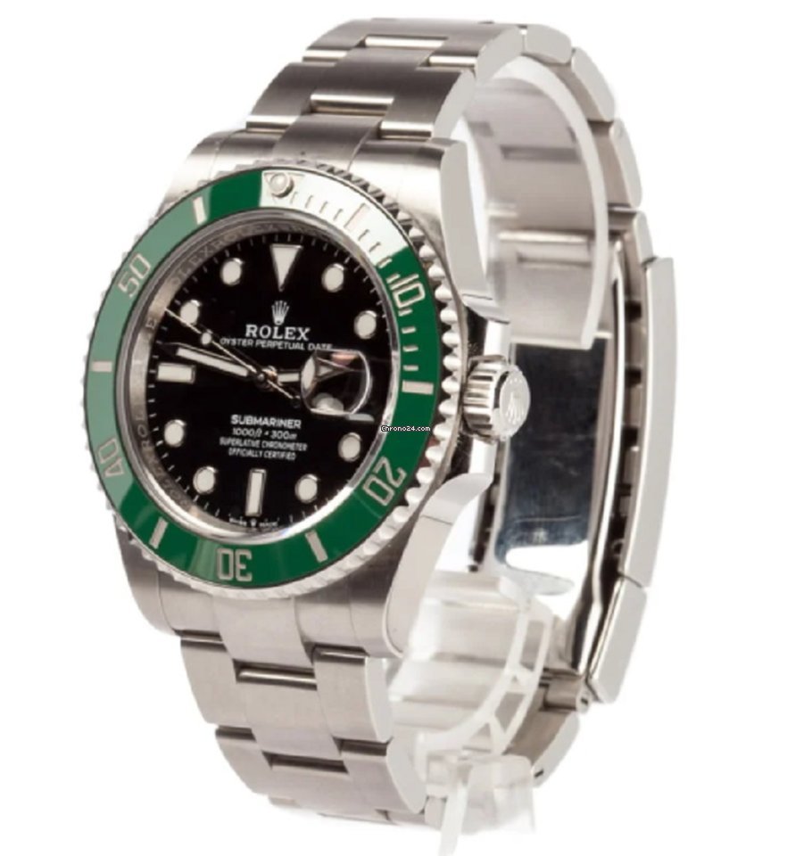 Submariner Stainless Steel Starbucks Black Index Dial Watch