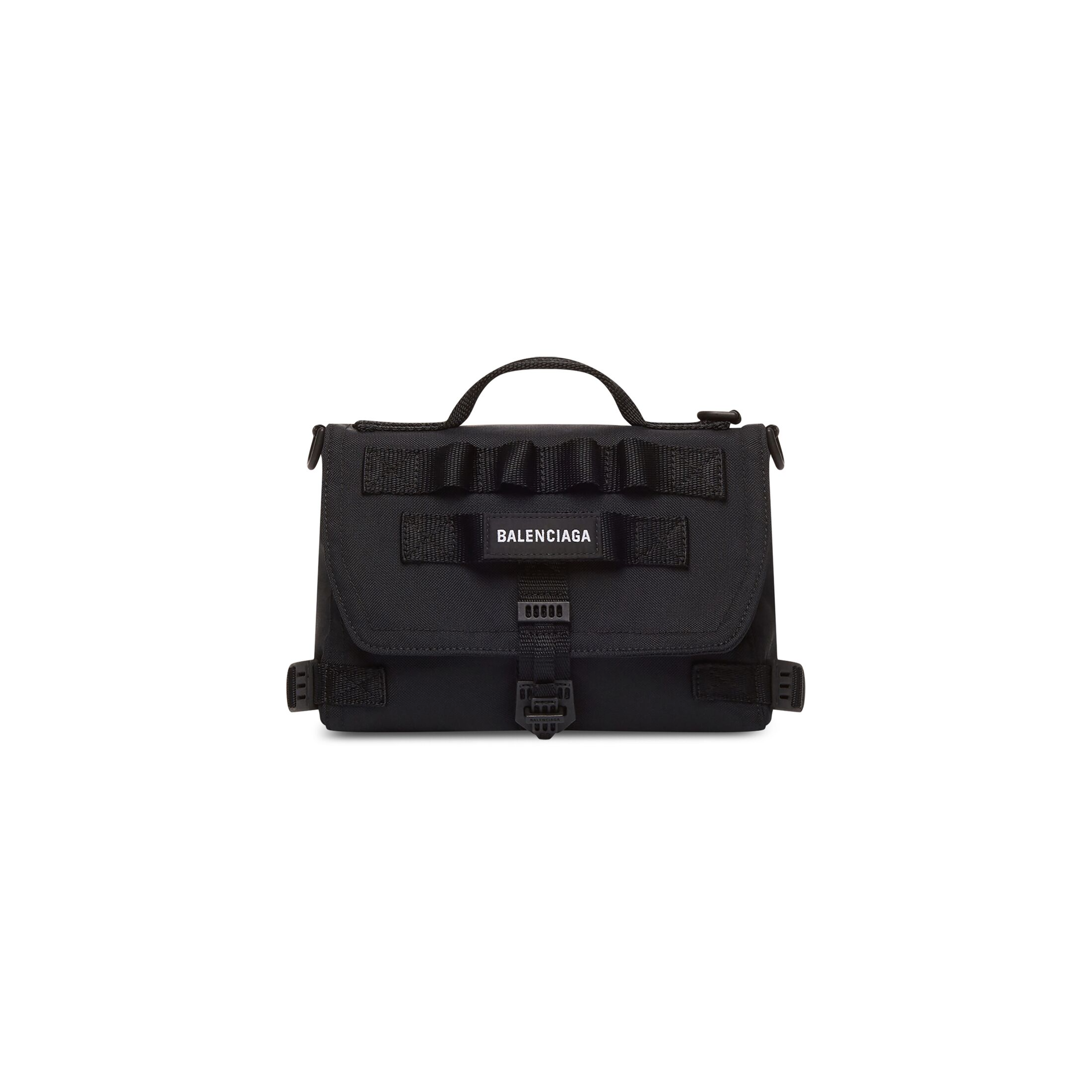 MEN'S ARMY MESSENGER BAG IN BLACK