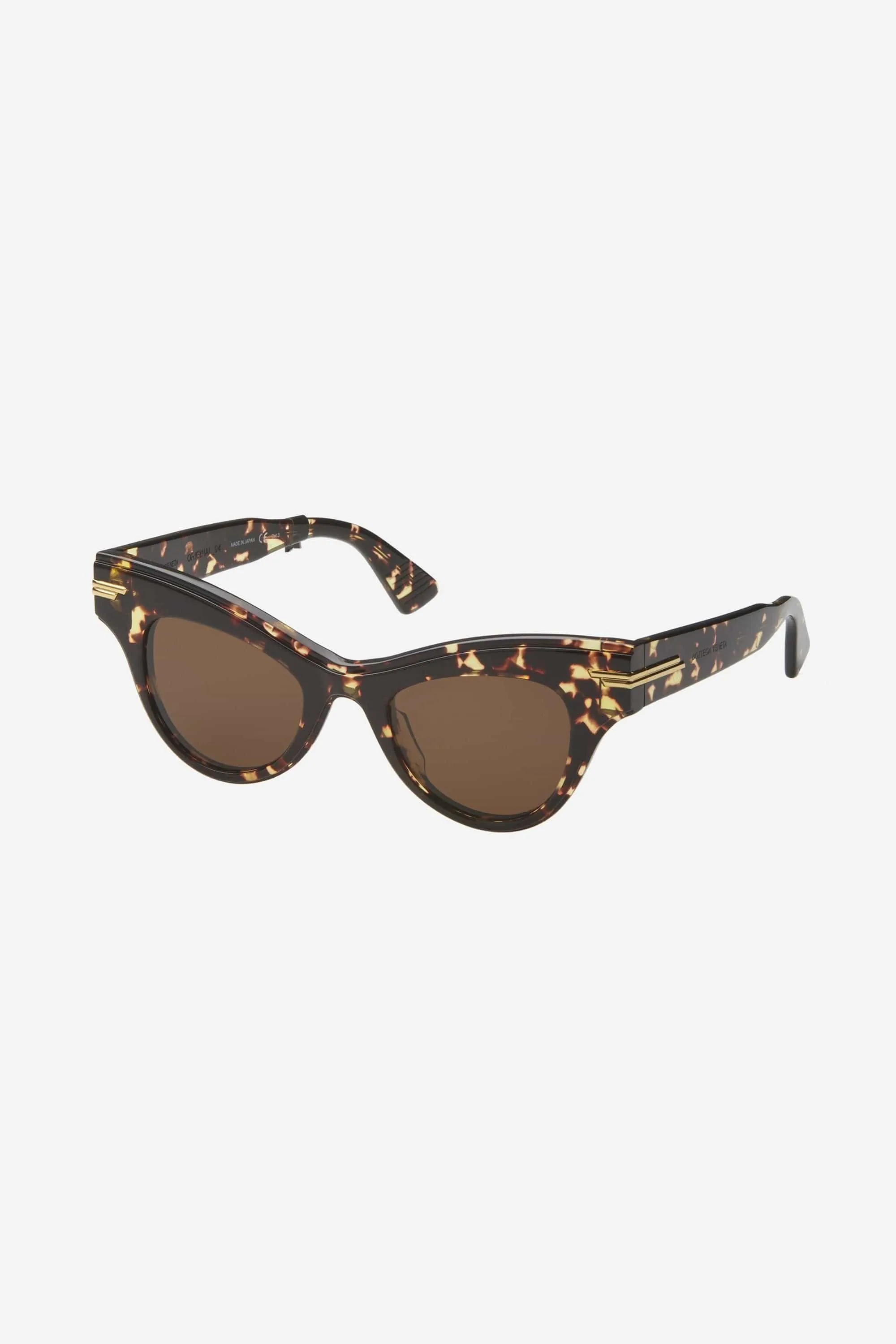 Bottega Veneta havana cat eye acetate sunglasses