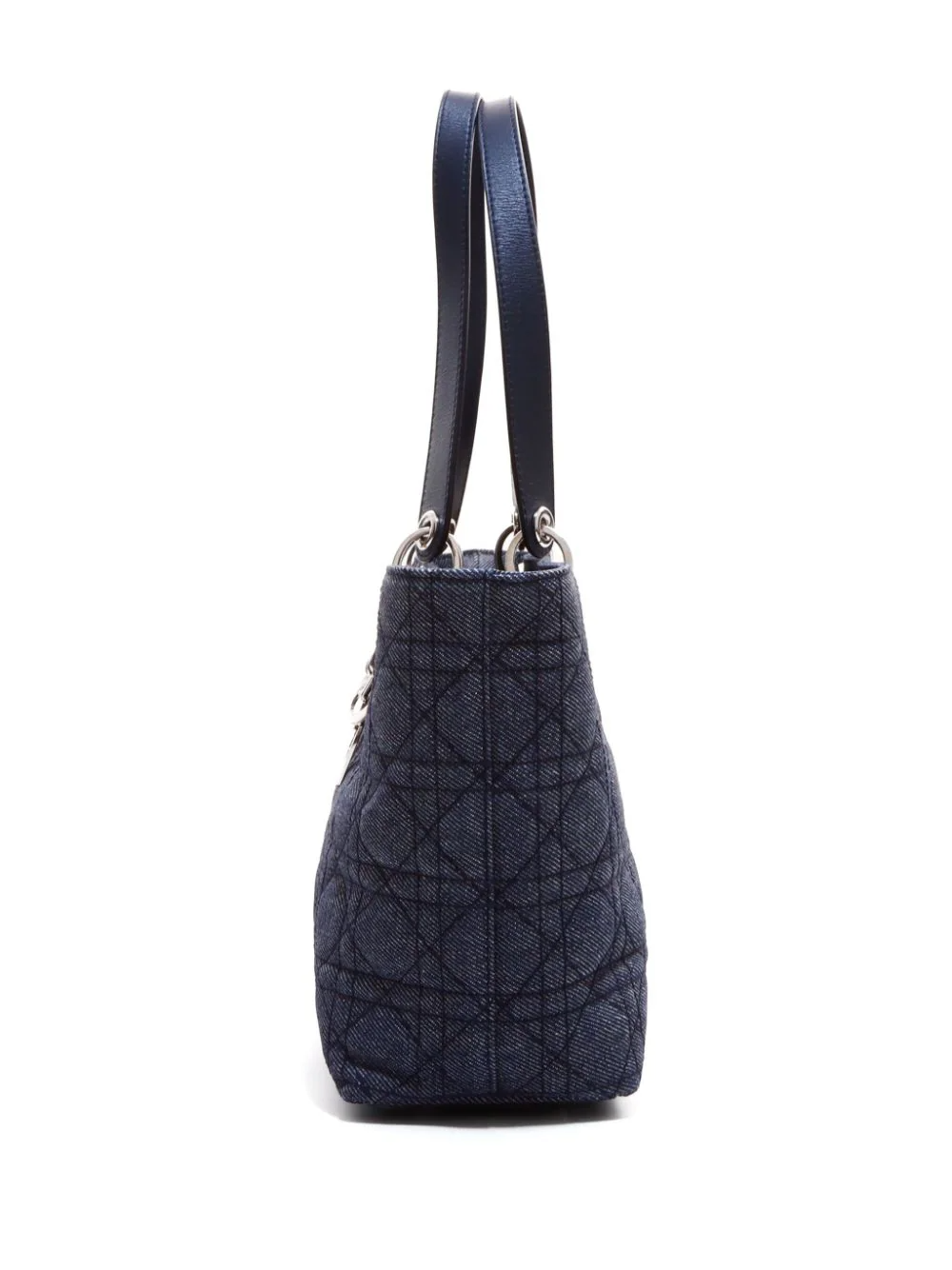 Cannage denim tote bag