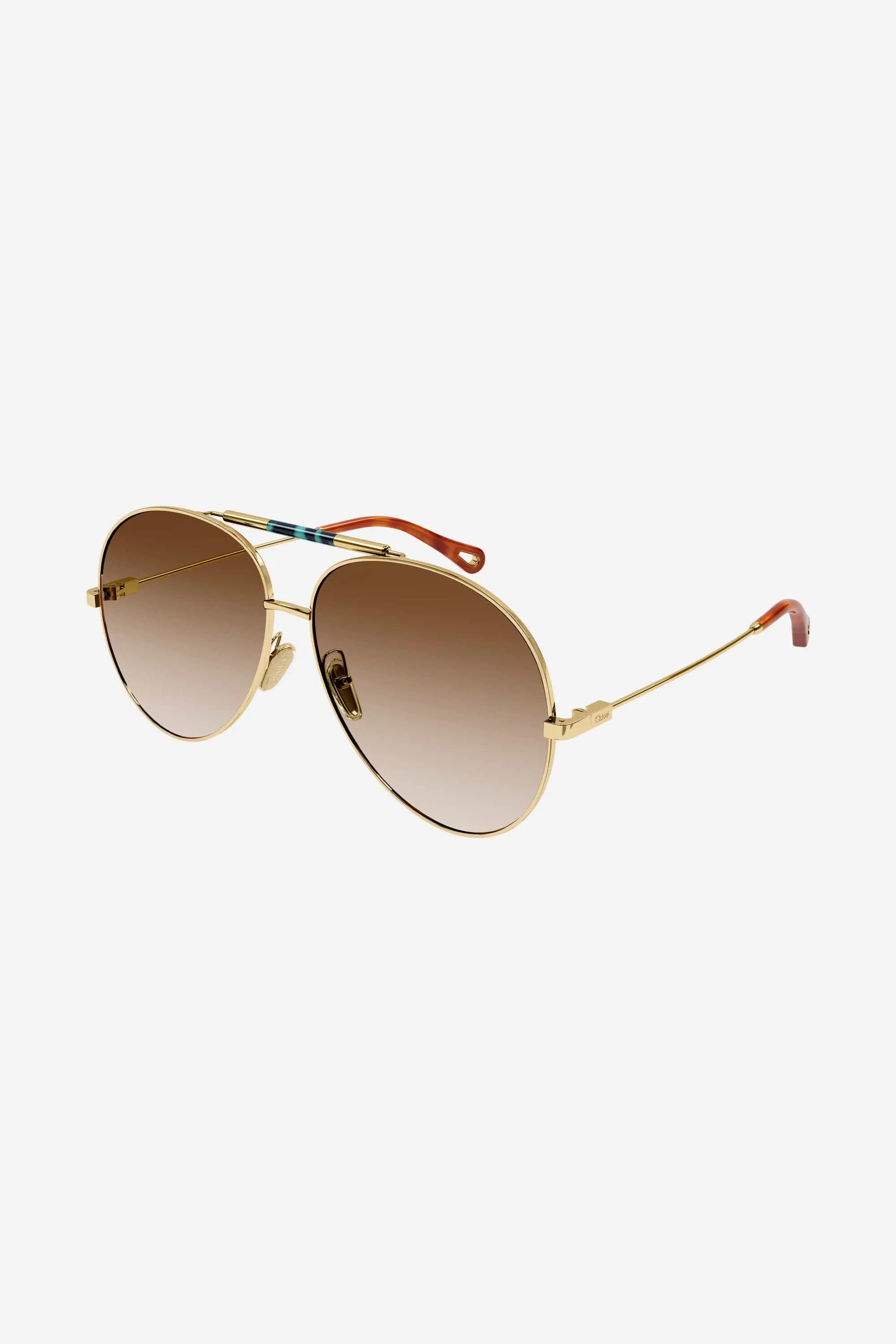 Chloé metal brown sunglasses