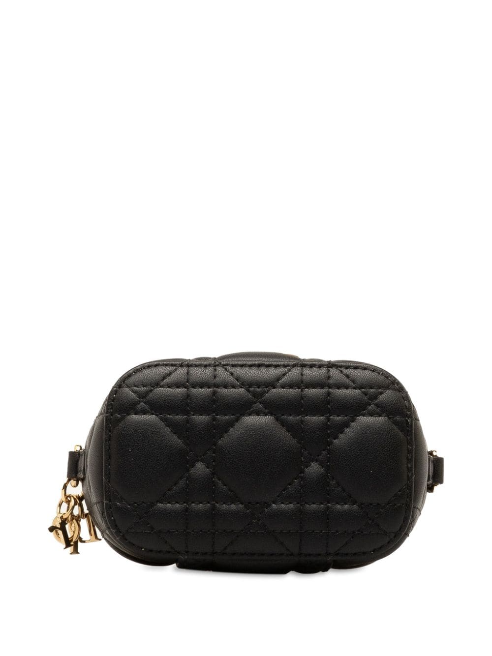 Micro Lambskin Cannage Lady Dior Case vanity bag