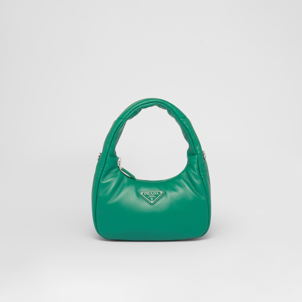 Prada Soft padded nappa leather mini-bag - Mango