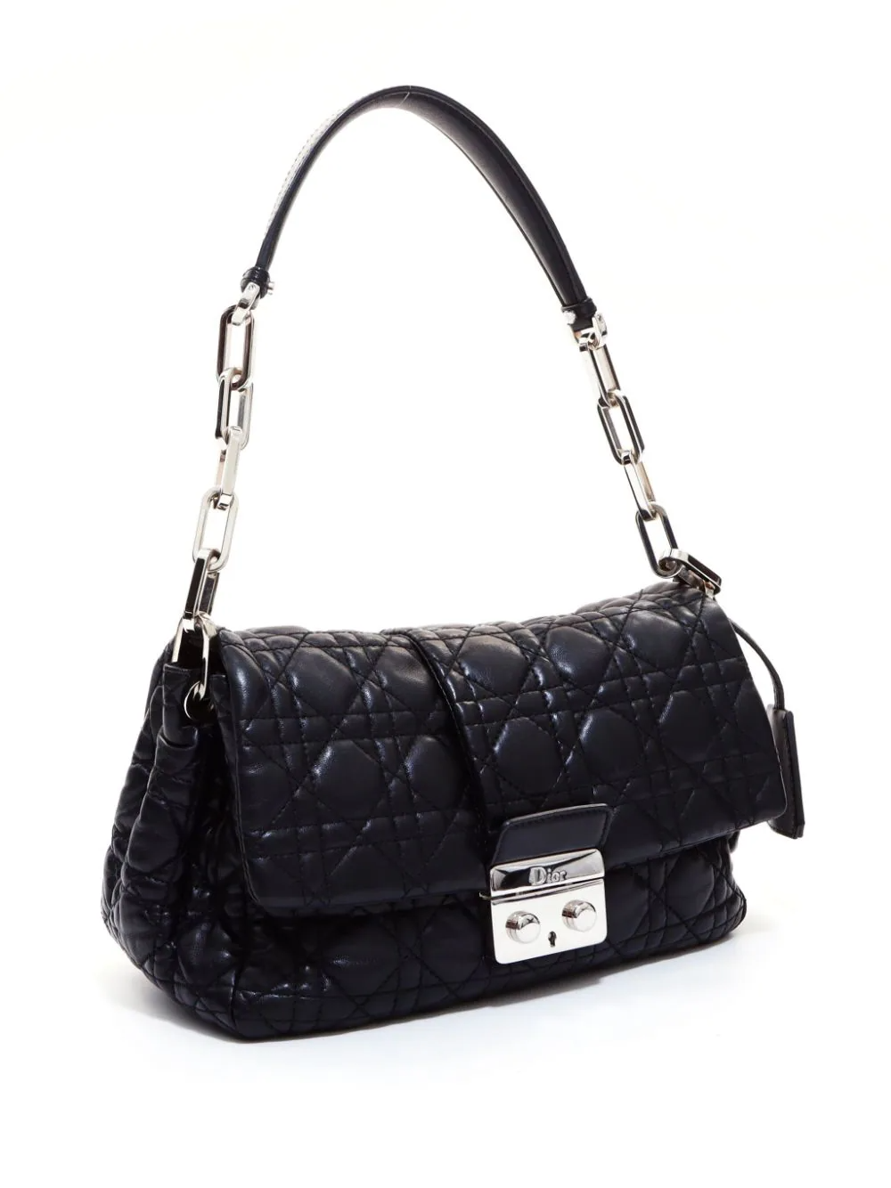 Cannage flap shoulder bag