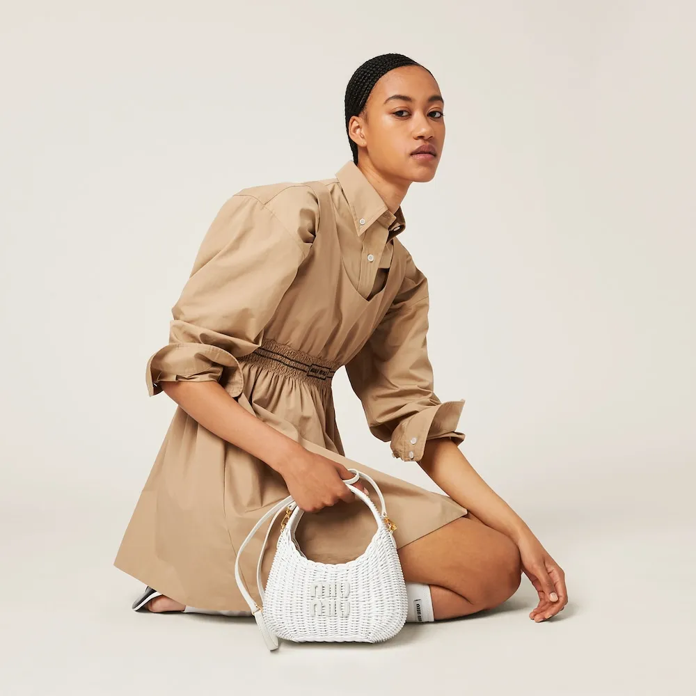 Wander wicker handbag