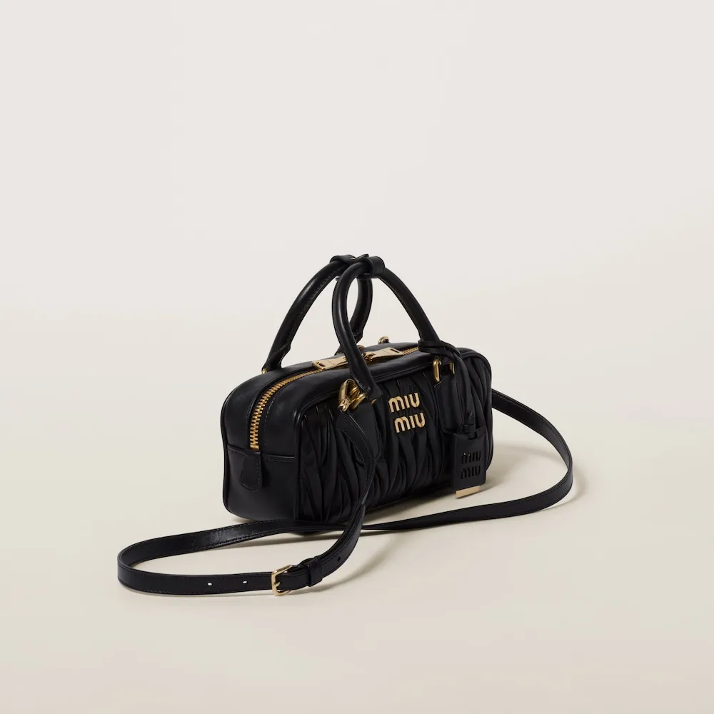 Arcadie matelassé nappa leather bag 22cm