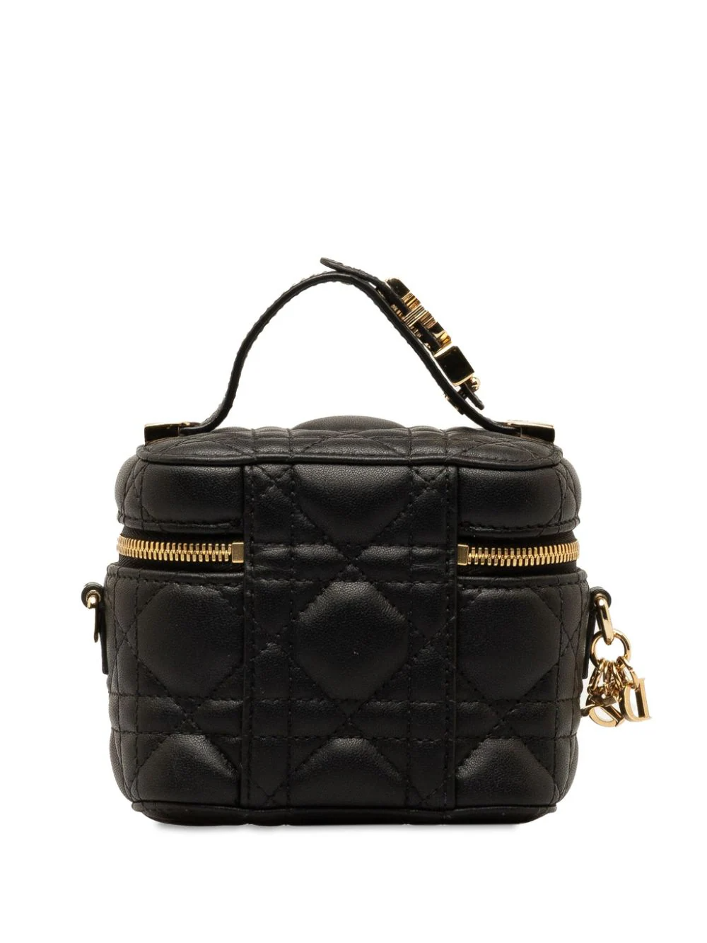 Micro Lambskin Cannage Lady Dior Case vanity bag