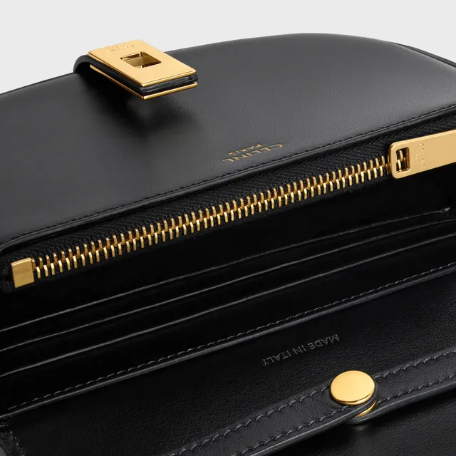 SMALL 16 WALLET ON CHAIN IN SHINY CALFSKIN