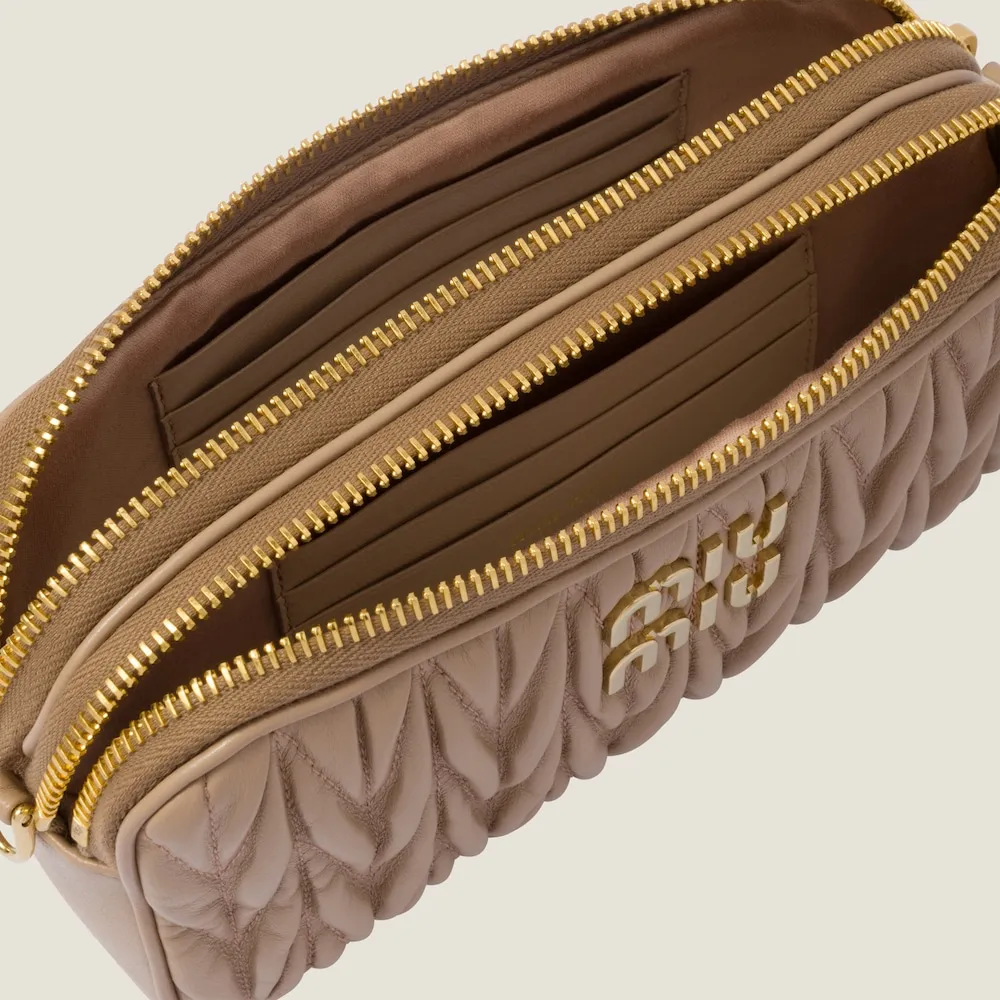 Matelassé nappa leather mini-bag 18cm