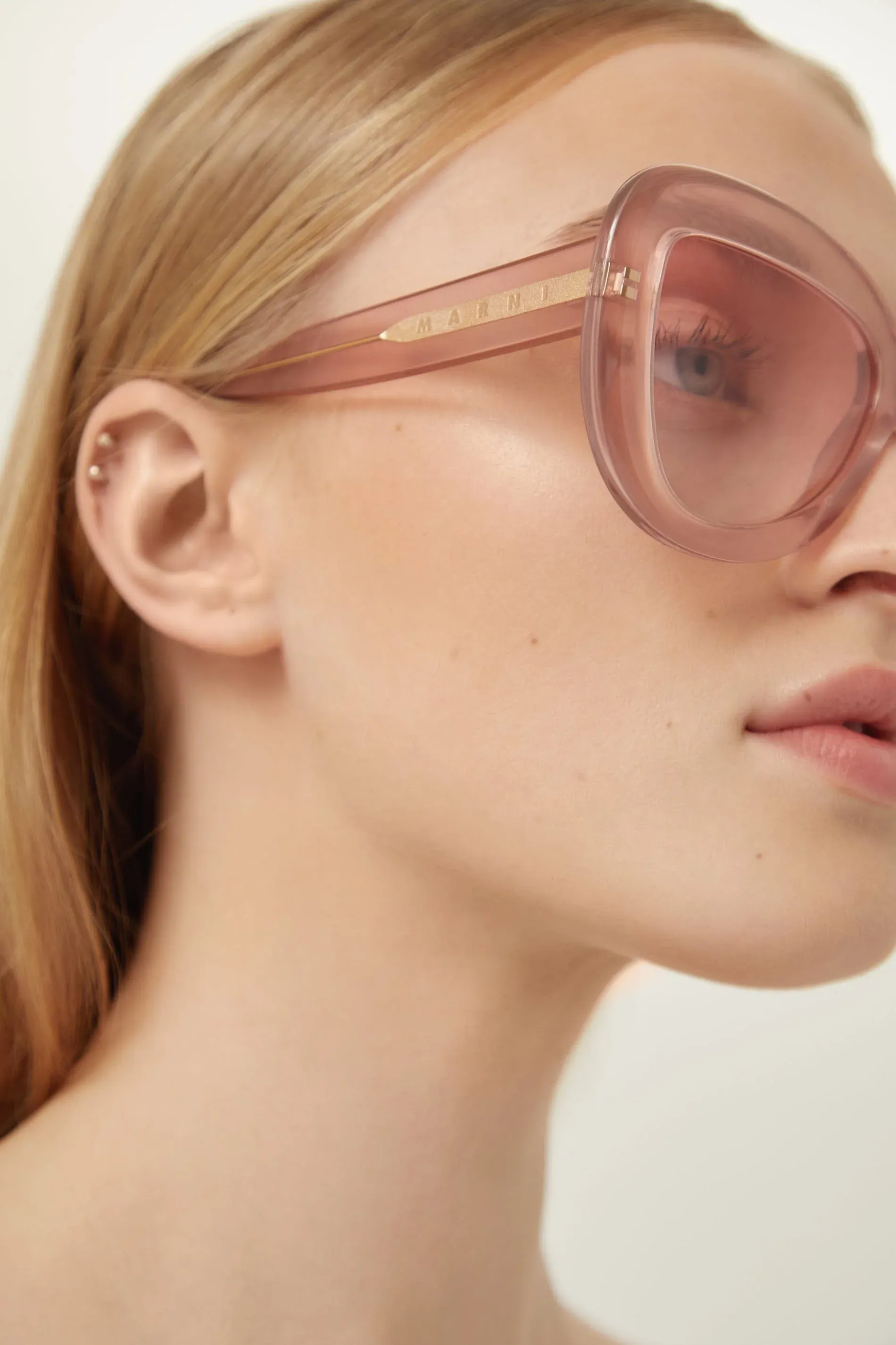 Marni butterfly milky pink sunglasses
