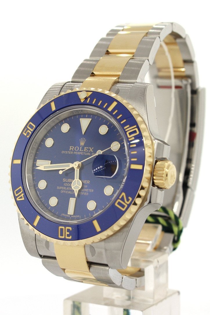 Submariner Date 40 Blue Dial Gold and Steel Watch 116613LB 116613