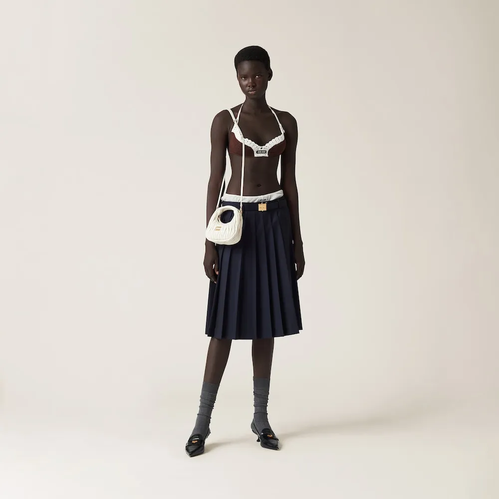 Wander matelassé nappa leather hobo mini-bag 14cm