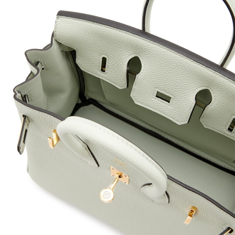 Gris Neve Togo Birkin 25 Gold Hardware