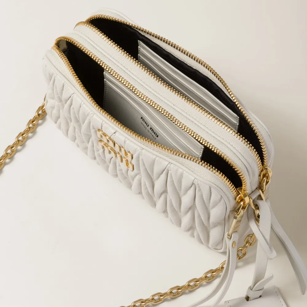 Matelassé nappa leather mini-bag 18cm