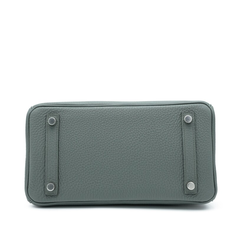 Vert Amande Togo Birkin 25 Palladium Hardware