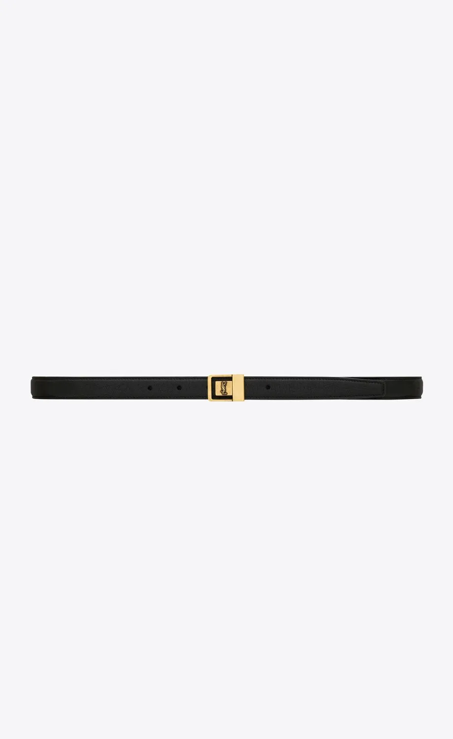 LA 66 BUCKLE THIN BELT IN GRAINED LAMBSKIN