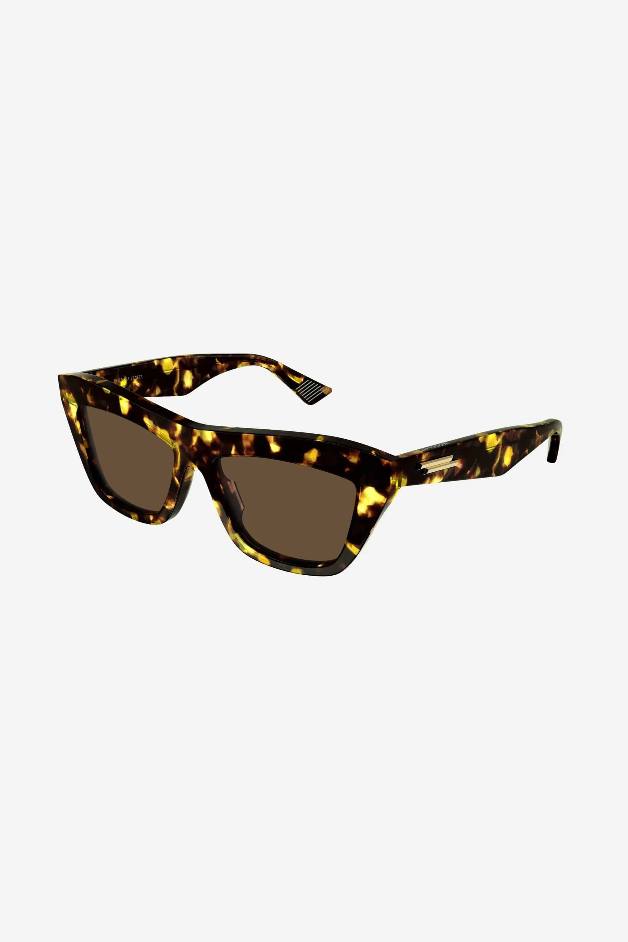 Bottega Veneta squared cat eye havana sunglasses