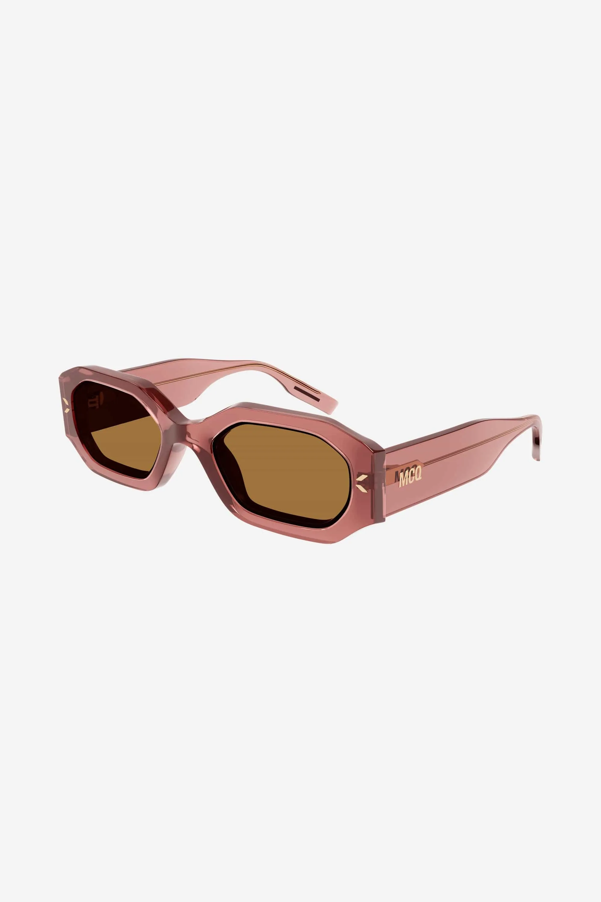 MCQ pink bold geometric sunglasses