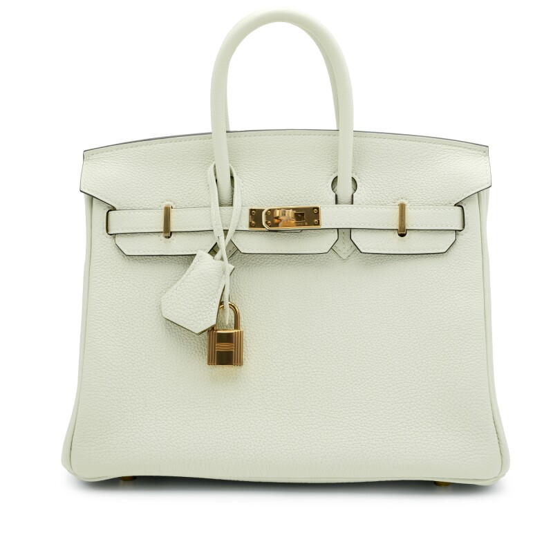 Gris Neve Togo Birkin 25 Gold Hardware