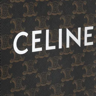 MINI VERTICAL CABAS IN TRIOMPHE CANVAS AND CALFSKIN WITH CELINE PRINT