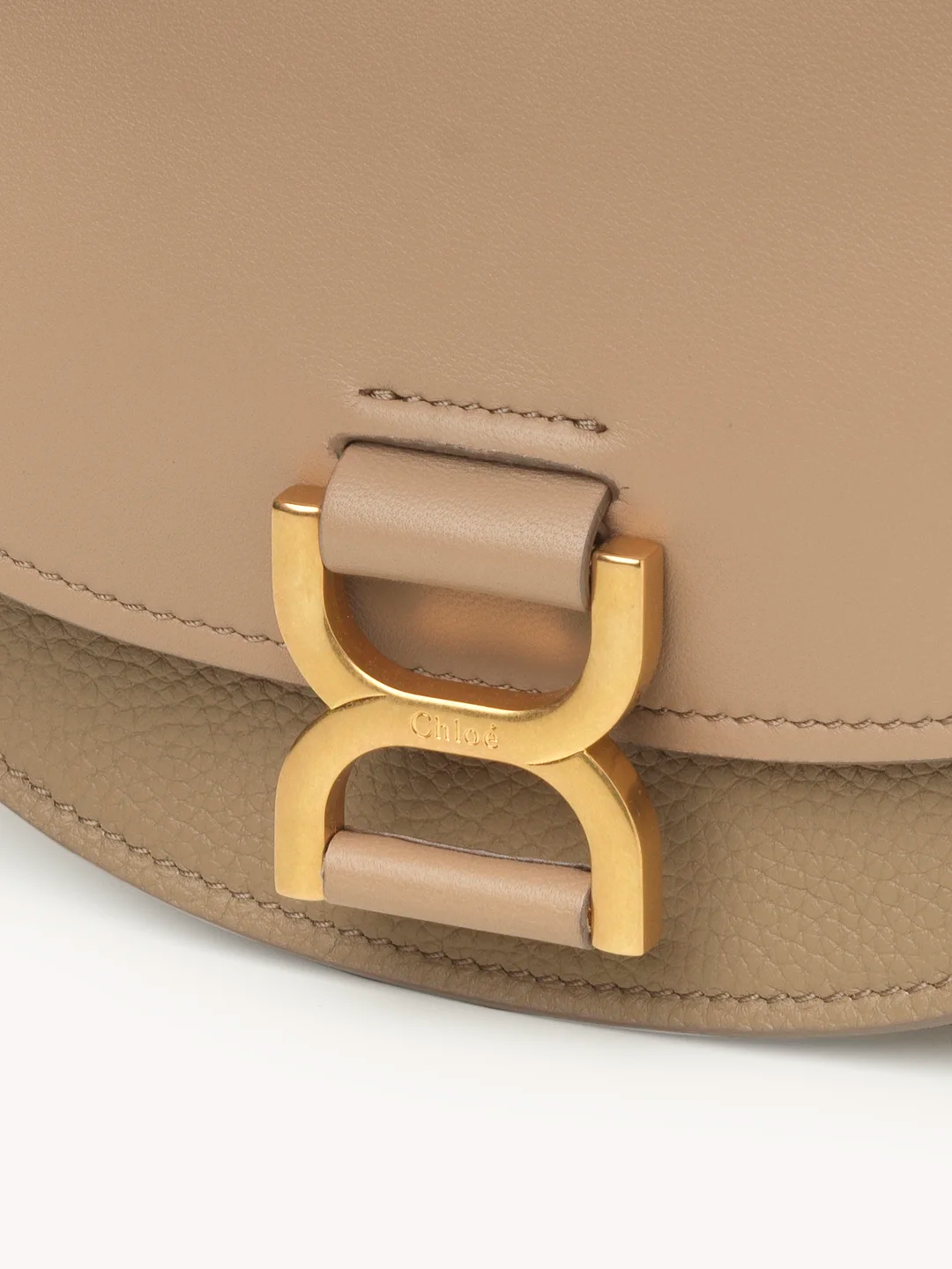 MARCIE CHAIN FLAP BAG IN GRAINED LEATHER