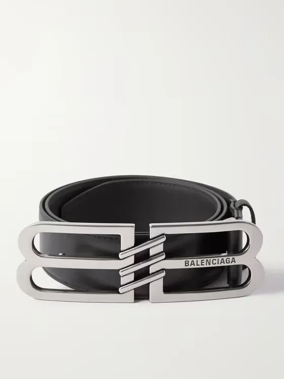4cm Logo-Embellished Leather Belt