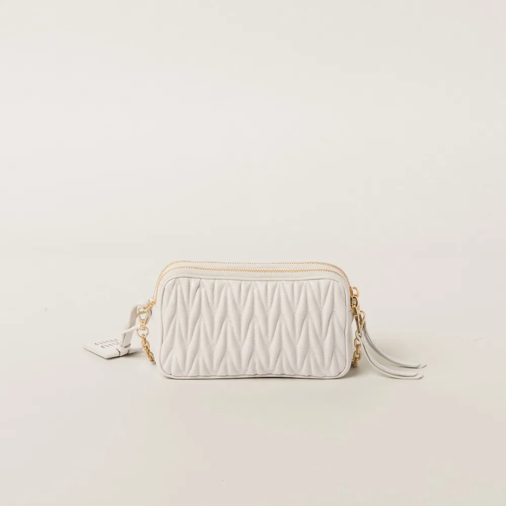 Matelassé nappa leather mini-bag 18cm