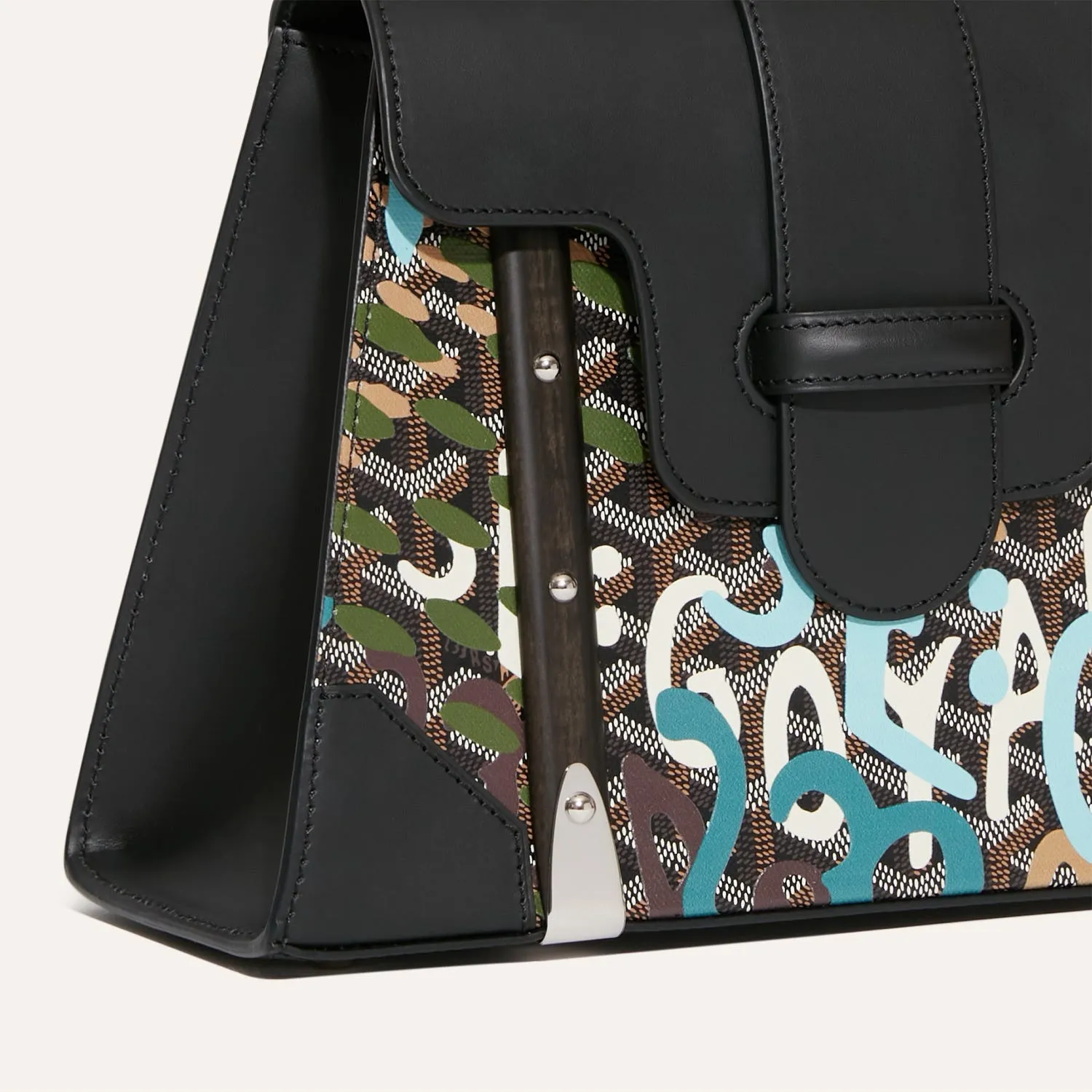 Saïgon Structuré Mini Bag Lettres Camouflage