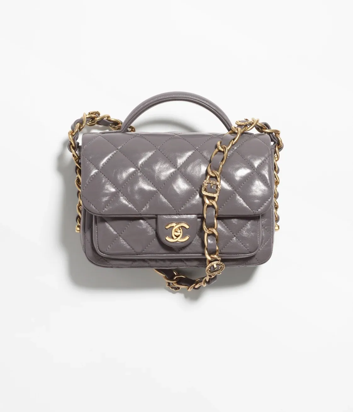 MINI FLAP BAG WITH TOP HANDLE