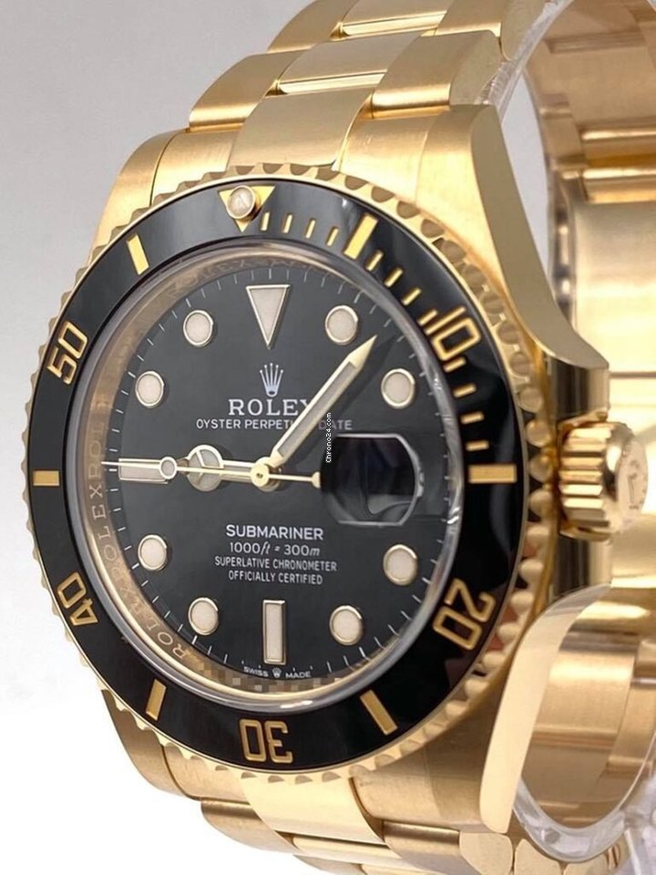 Submariner Date 41mm Black Dial Yellow Gold 126618LN Unworn 2021