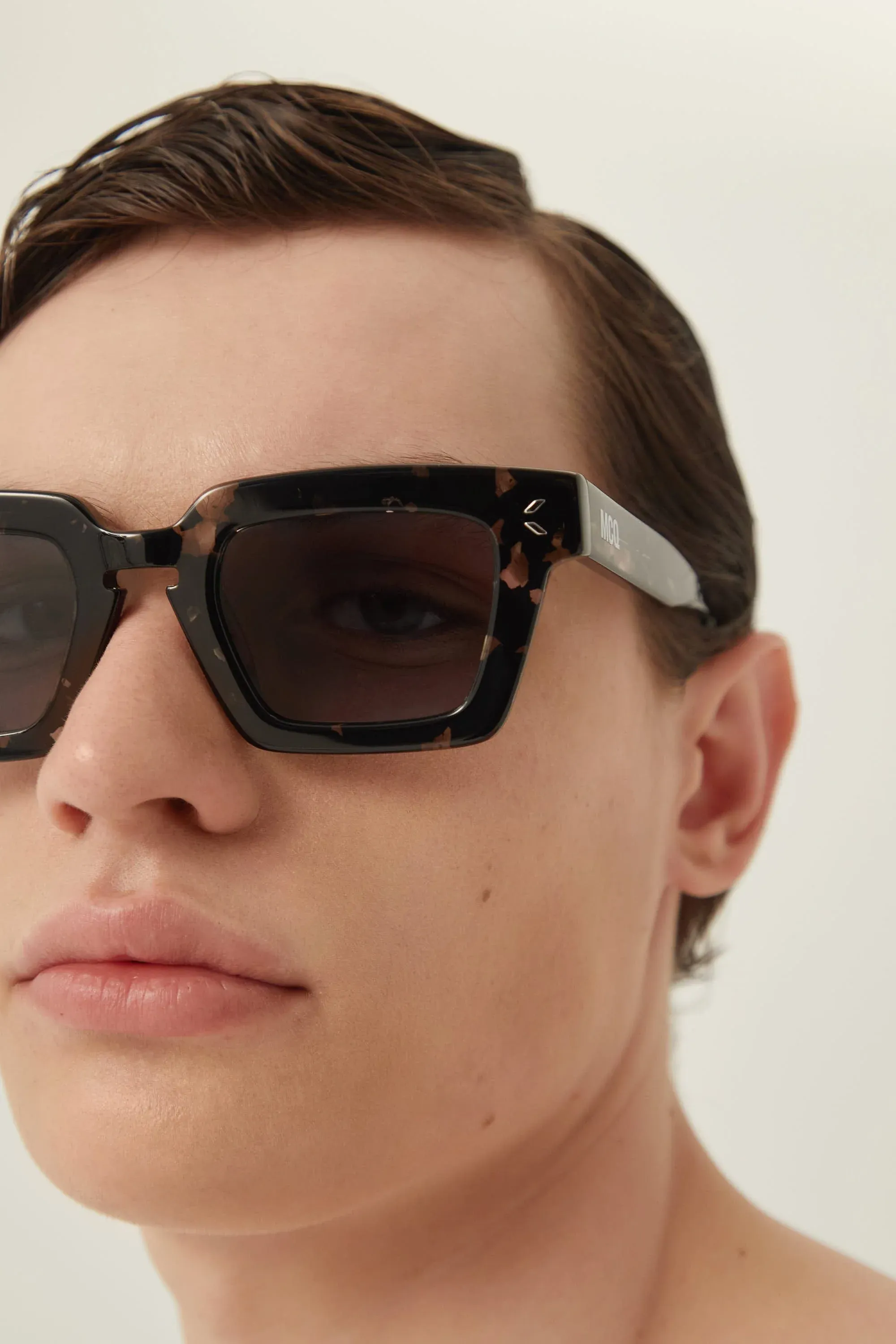MCQ havana rectangular sunglasses
