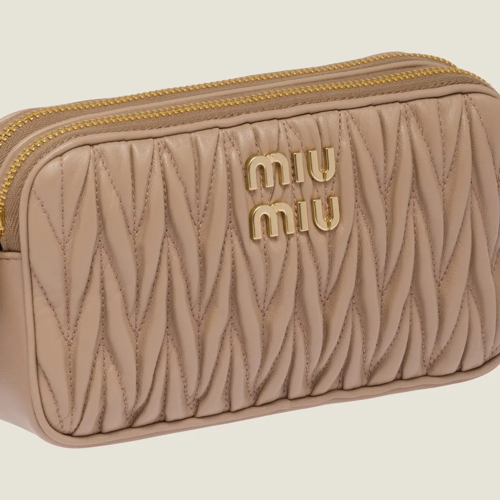 Matelassé nappa leather mini-bag 18cm