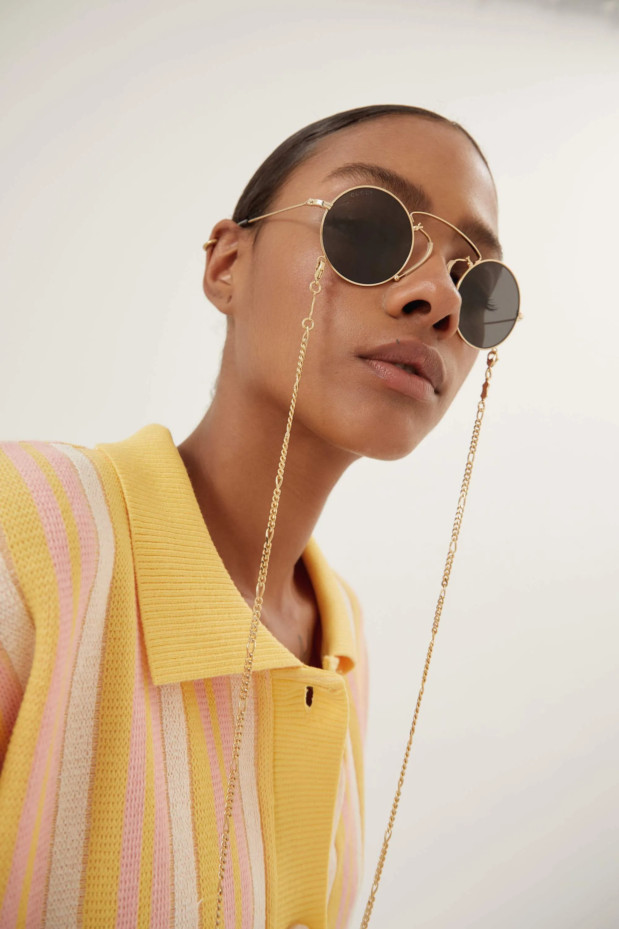 Gucci vintage look round sunglasses inspired on the 20s