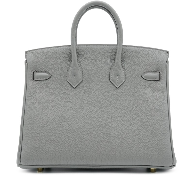 Gris Caillou Chamois Doblis and Etoupe Swift Grizzly Birkin 25 Palladium Hardware