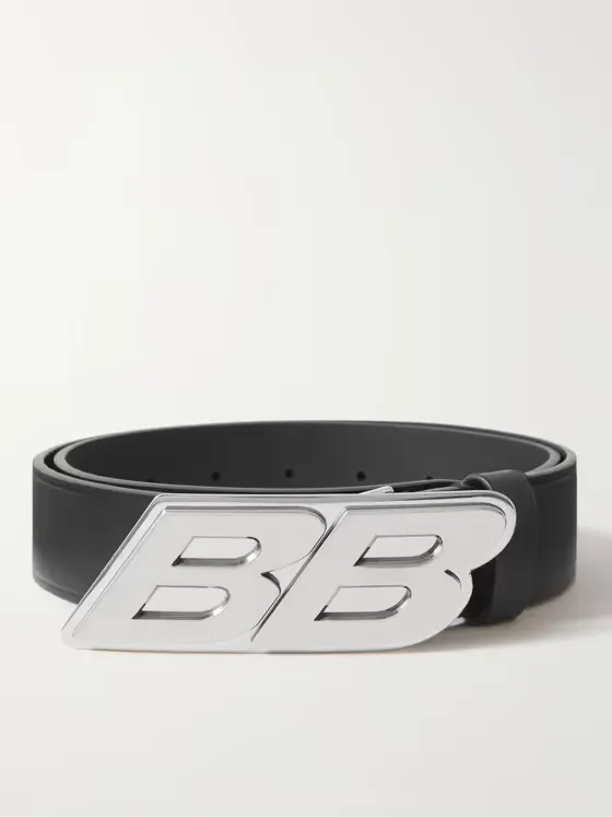 3.5cm Logo-Embellished Leather Belt