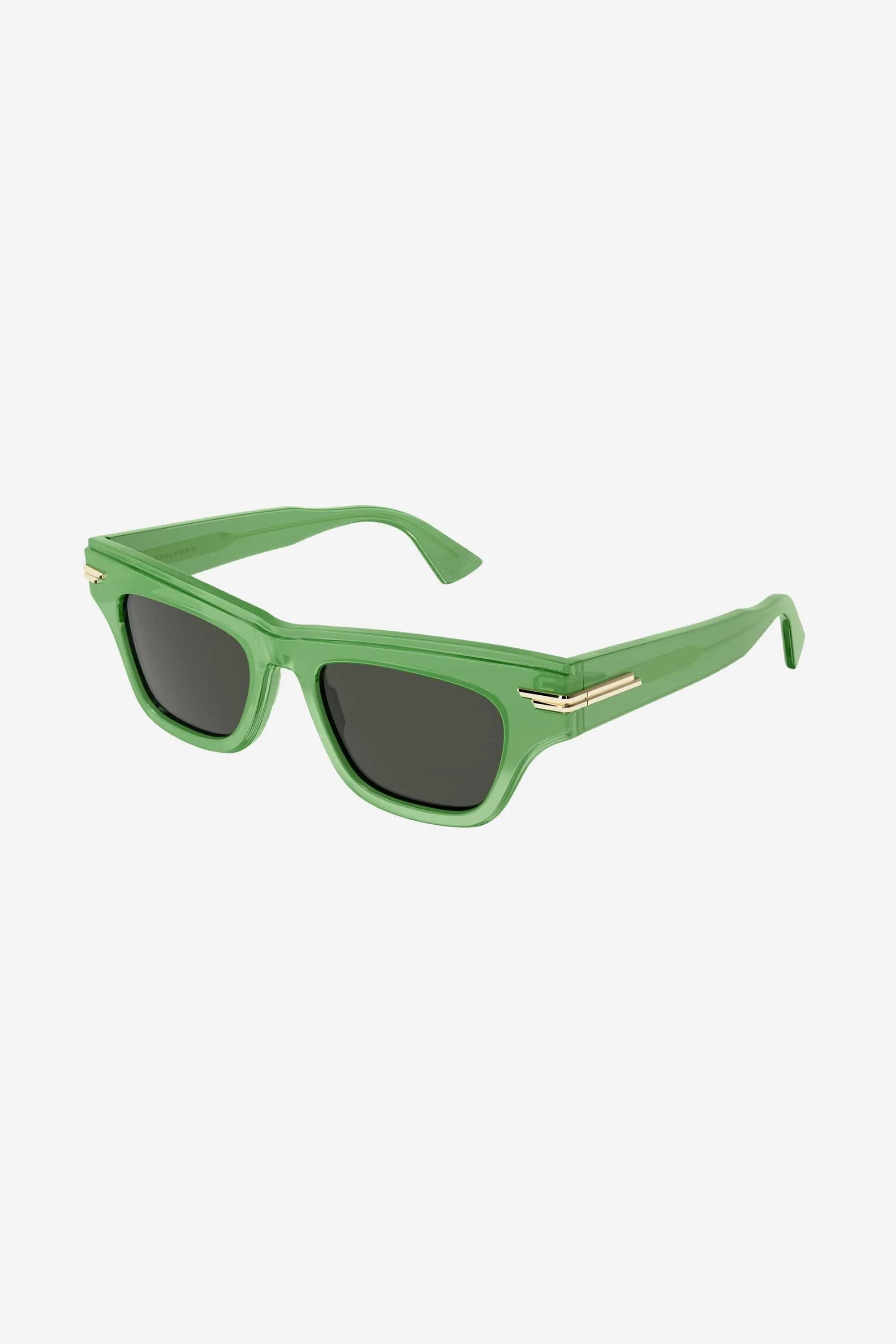 Bottega Veneta squared cat eye green sunglasses