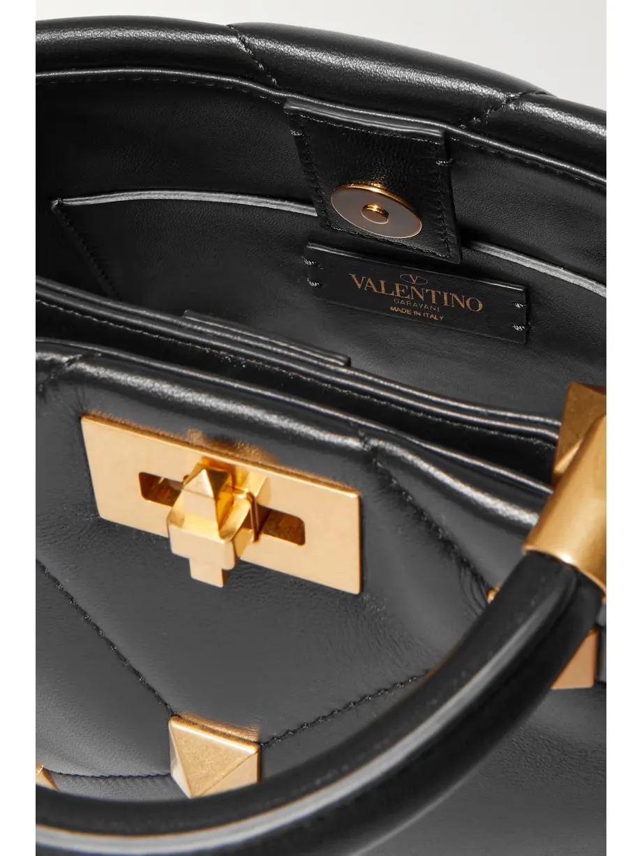 Valentino Garavani Roman Stud small quilted leather tote