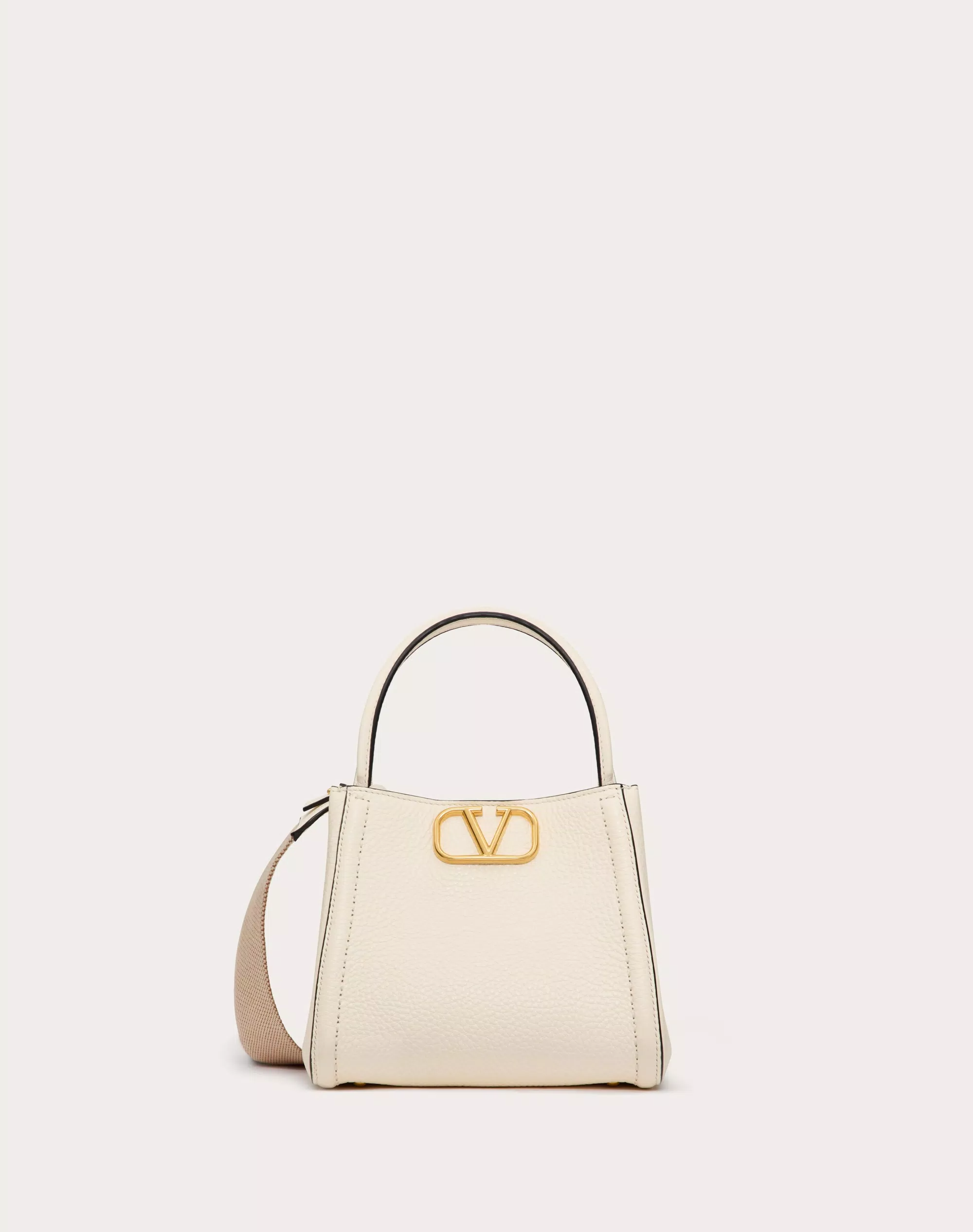 VALENTINO GARAVANI ALLTIME SMALL HANDBAG IN GRAINY CALFSKIN