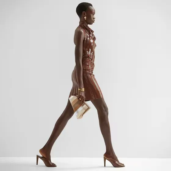 Fendi First Small Multicolored inlaid leather bag