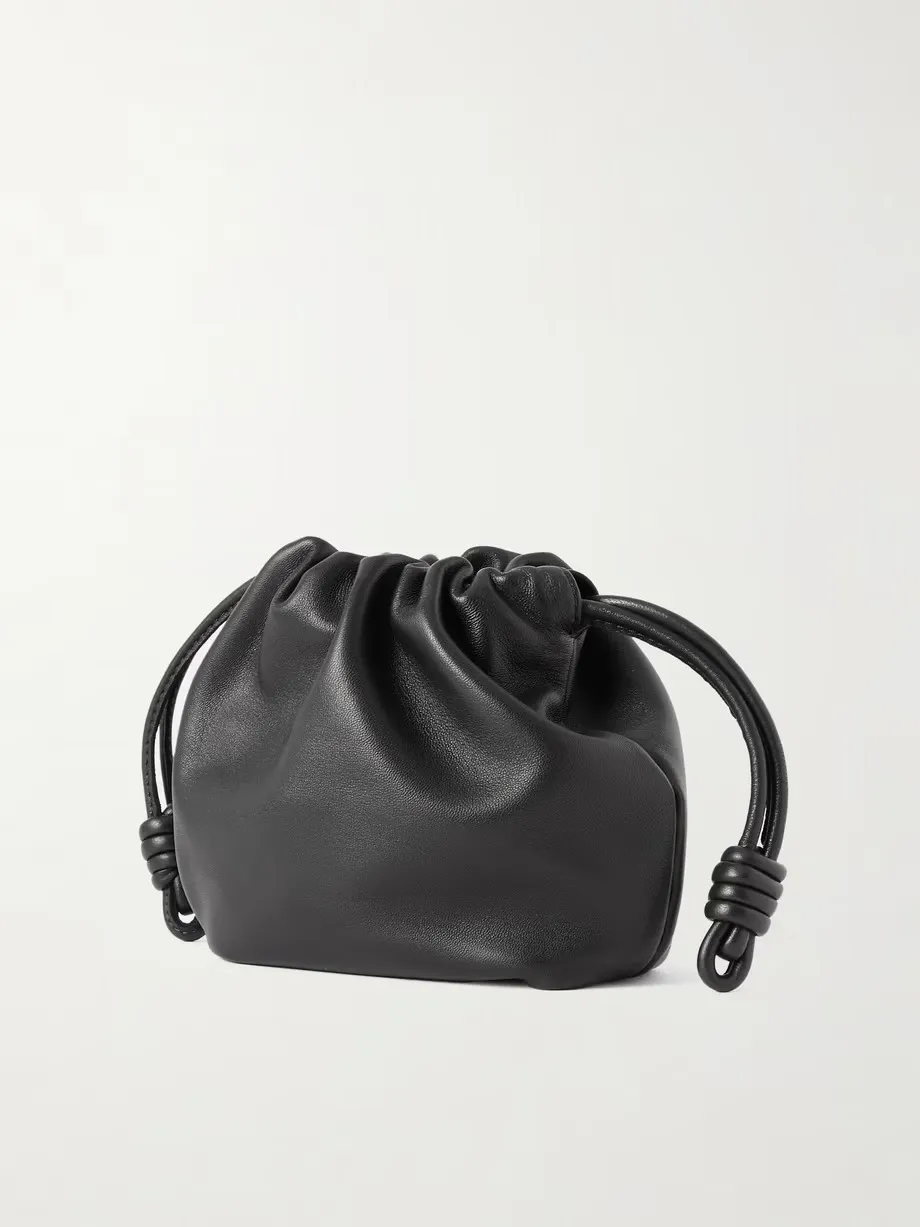 Flamenco mini leather clutch