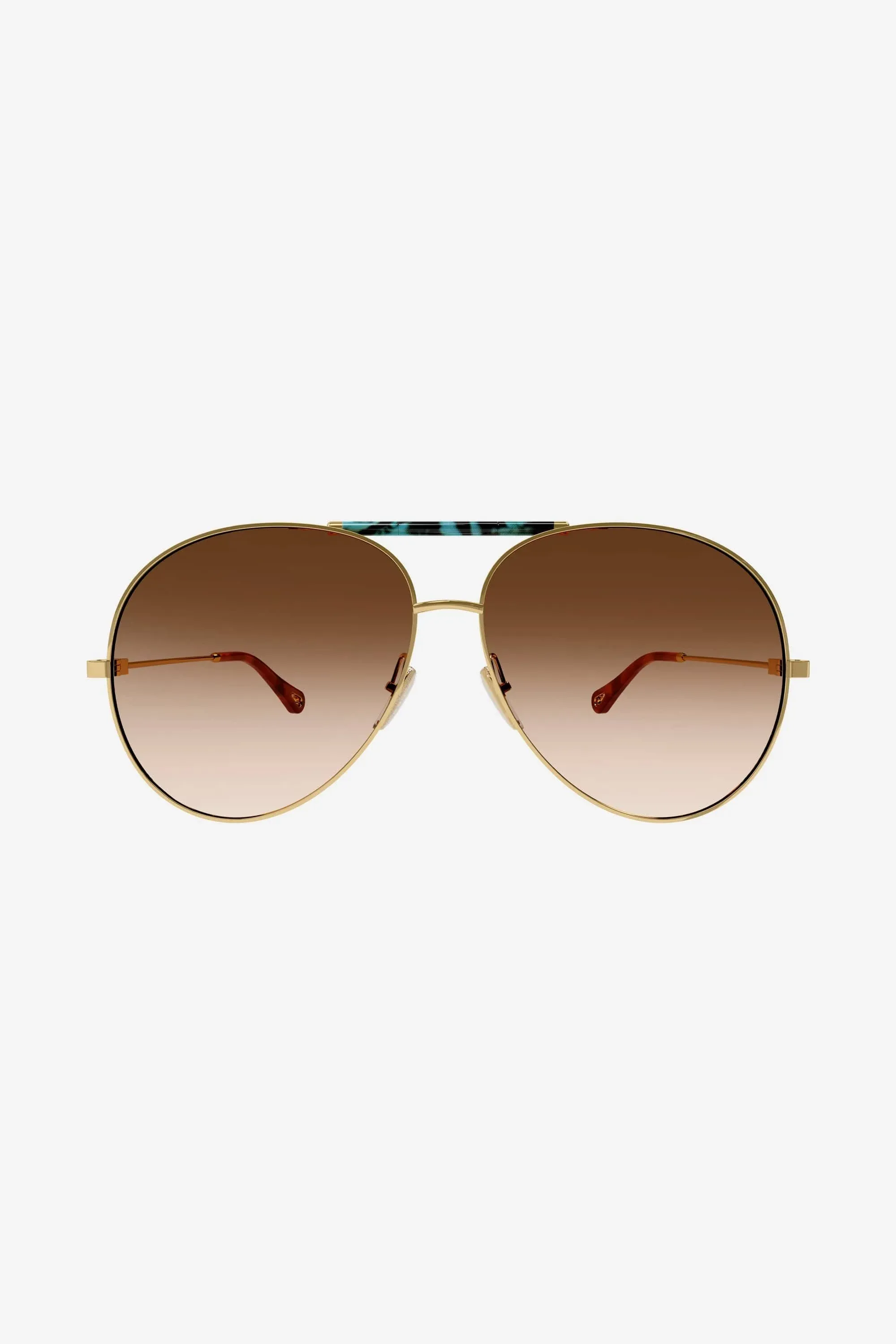 Chloé metal brown sunglasses