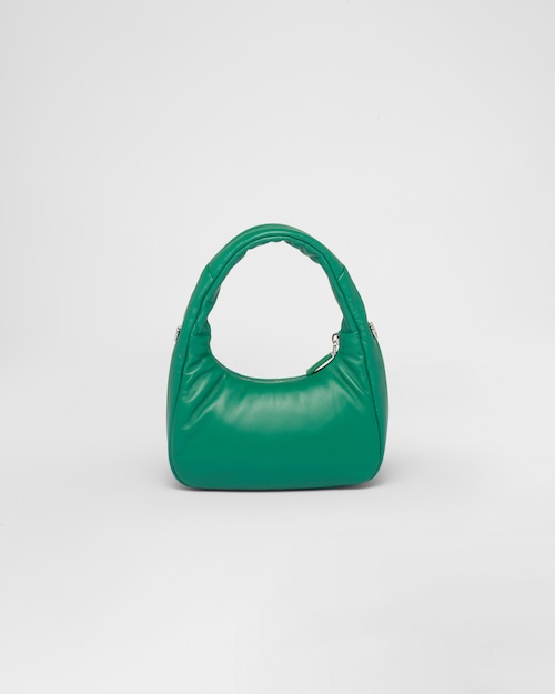 Prada Soft padded nappa leather mini-bag - Mango