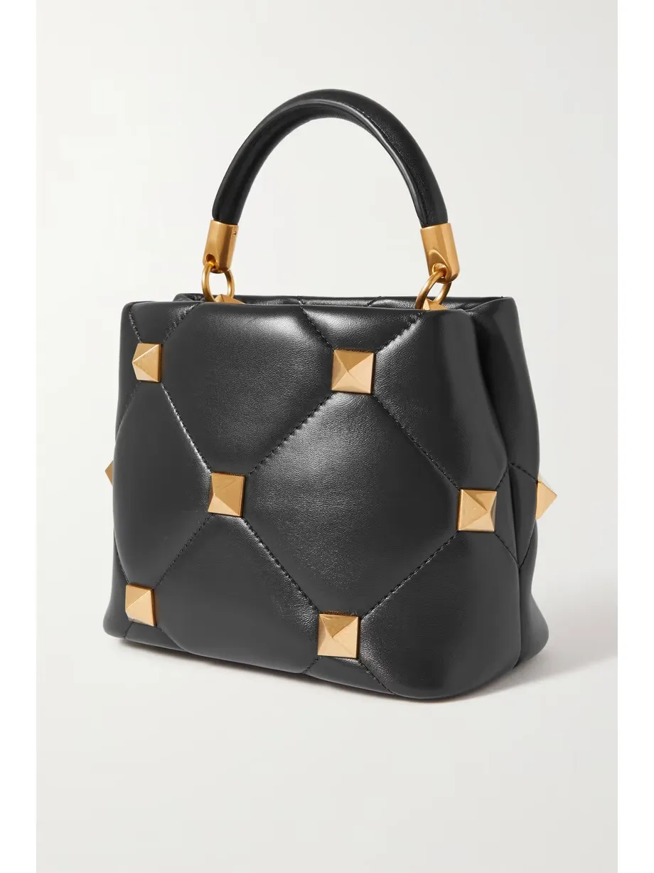 Valentino Garavani Roman Stud small quilted leather tote